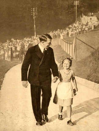 Hitler found among the admiring crowds a girl with the same birthday as he, and invited her up to the Berghof. He continued the association even after discovering she was Jewish.