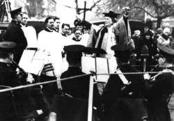 Big Sister c. 1921: Ethel Smythe conducting the London Metropolitan Police Band