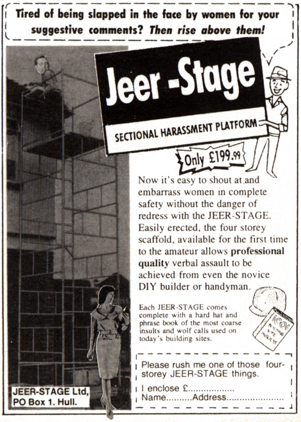 The Viz Jeer-Stage, available from Hull