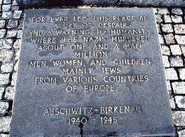The Plaque at Auschwitz, After: 1 and a half Million