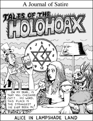 The front cover of ‘Tales of the Holohoax,’ British edition, for which Sheppard was imprisoned