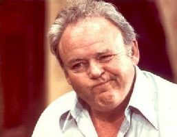Irish-American Carroll O’Connor playing the white ‘bigot’ Archie Bunker