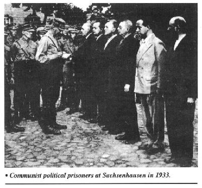 Communist political prisoners at Sachsenhausen in 1933