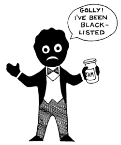 The golliwog, long used as the motif for a brand of jam