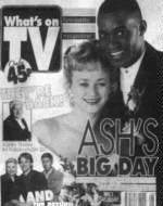 Promoting miscegenaton on the cover of British TV guides, 24,26 February 1996