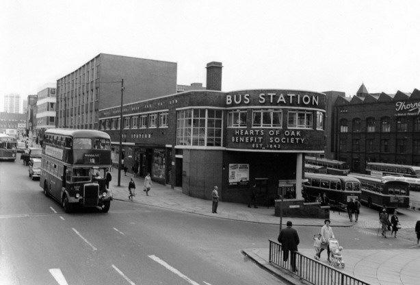 Leeds bus station in bygone days