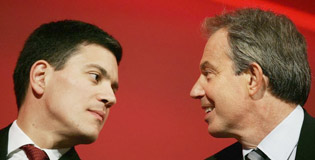 David Miliband and Tony Blair