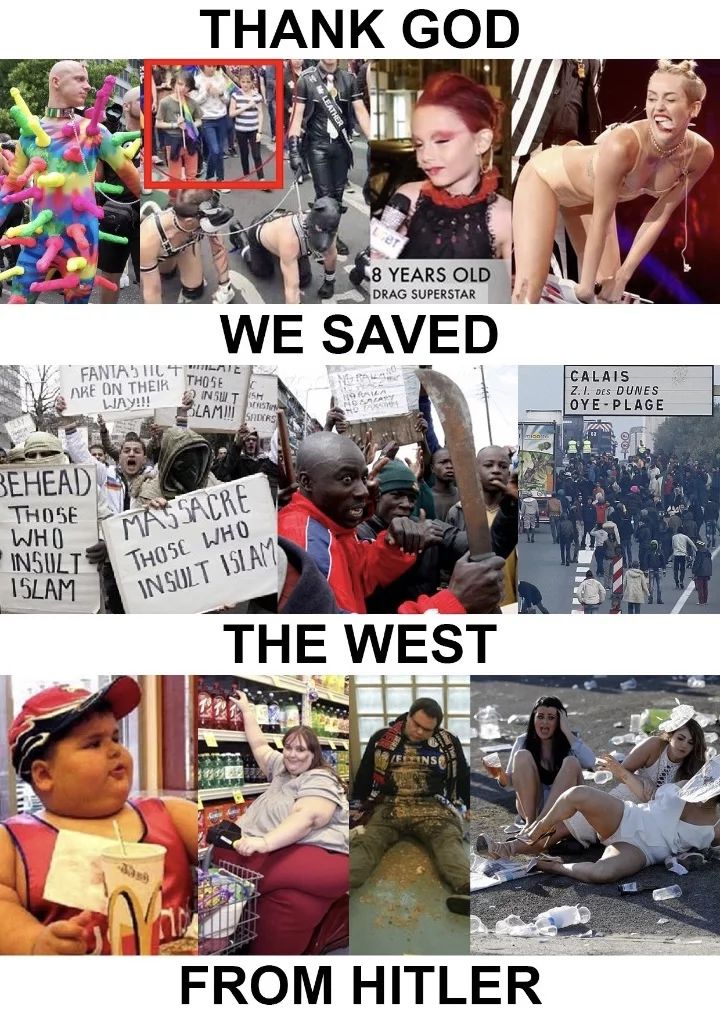 'Thank God we saved the West from Hitler'